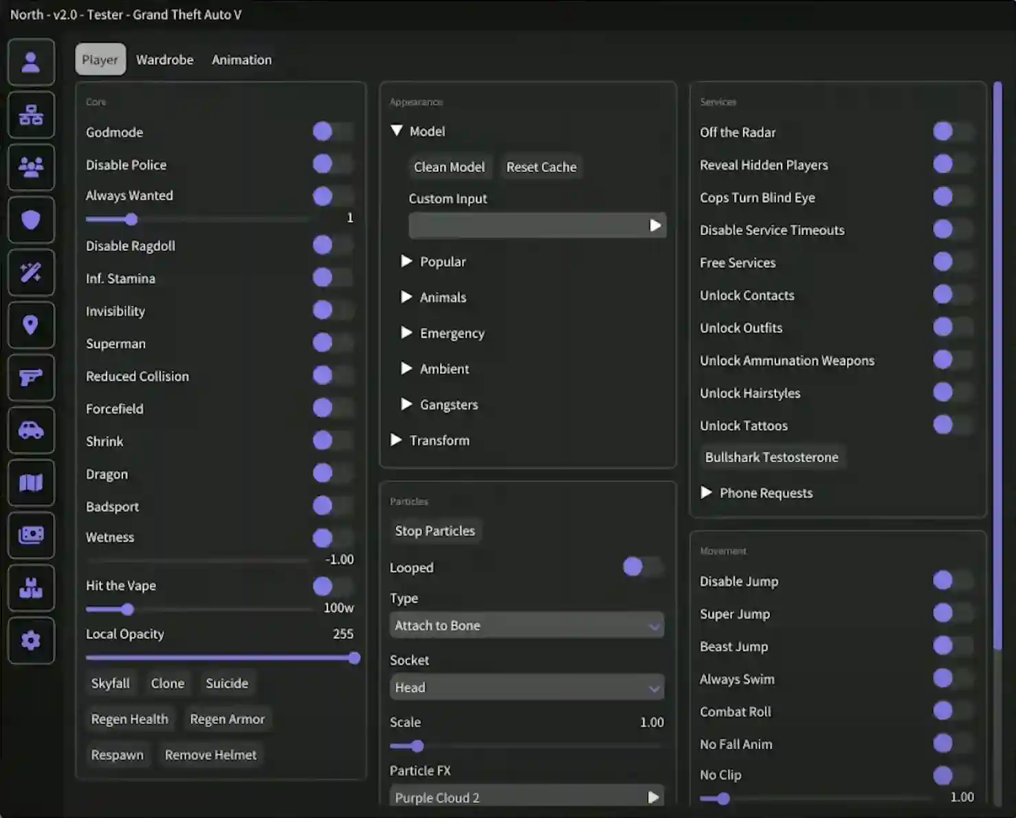 North Mod Menu - GTA